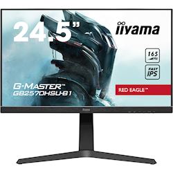 iiyama G-Master Red Eagle gaming monitor GB2570HSU-B1 24.5", 0.5ms MPRT, 165Hz refresh rate, Black, FreeSync, HDMI, Display Port, USB Hub