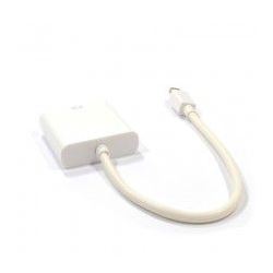 HDMINIDP-DVI015 Mini Display Port Plug to DVI-D Female Socket Adapter Cable 15cm, White thumbnail 2
