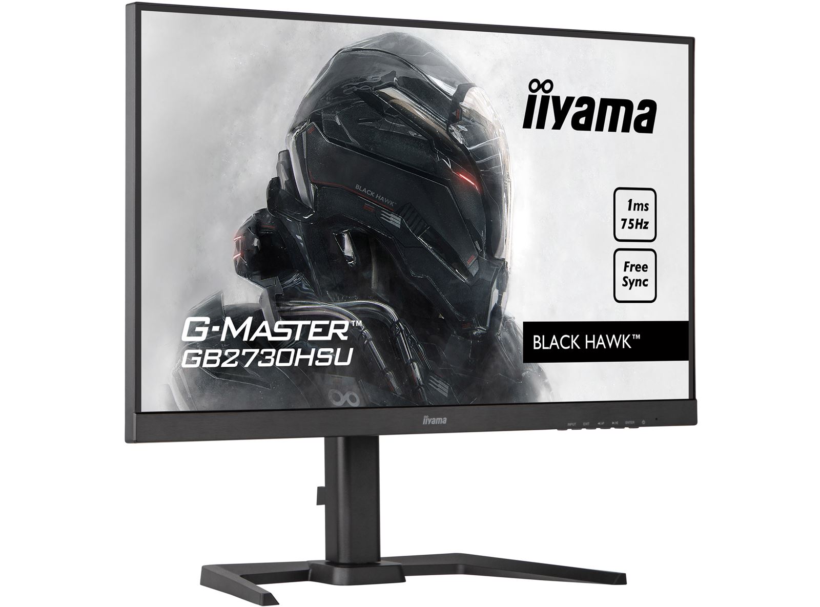 Ecran IIYAMA 27'' 1ms G-Master Black Hawk 16:9 100Hz VA 1920x1080 250cd/m²  Freesync™ 1xHDMI 1xDisplayPort 2xUSB Haut-parleurs 2 x 2W Black Tuner /  G2755HSU-B1 - Iiyama