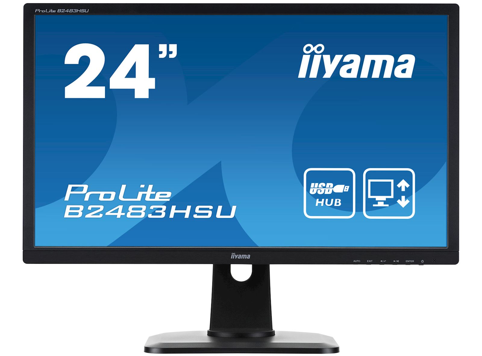 iiyama ProLite B2483HSUB1DP 24" Monitor With DisplayPort
