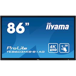 iiyama ProLite TE8603MIS-B1AG 86", 4k UHD, Infrared 20pt touch, PC slot, 24/7, IPS, Anti-glare coating, HDMI, DisplayPort, 32gb Internal memory