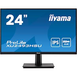 iiyama ProLite monitor XU2493HSU-B1 24", IPS, Full HD, Black, Ultra Slim Bezel, HDMI, DisplayPort, Blue light reducer, Flicker free