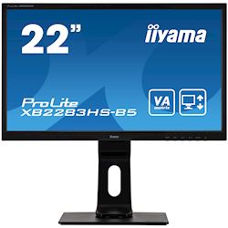iiyama Prolite monitor XB2283HS-B5 22" VA, Full HD, Black, Display Port, Height Adjustable