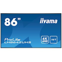 iiyama ProLite monitor LH8642UHS-B3 86", IPS, 4K UHD, 18/7 Hours Operation, 10W Speakers, Portrait/Landscape, Intel® SDM slot