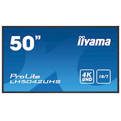 iiyama Prolite monitor LH5042UHS-B3 50" Digitial Signage, VA panel, Slim Bezel, 4K UHD, 18/7, Landscape/Portrait, with Intel® SDM slot