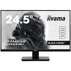 iiyama G-Master Black Hawk gaming monitor G2530HSU-B1  24.5" Black, Full HD, 75Hz, 1ms, FreeSync, HDMI, Display Port, USB Hub