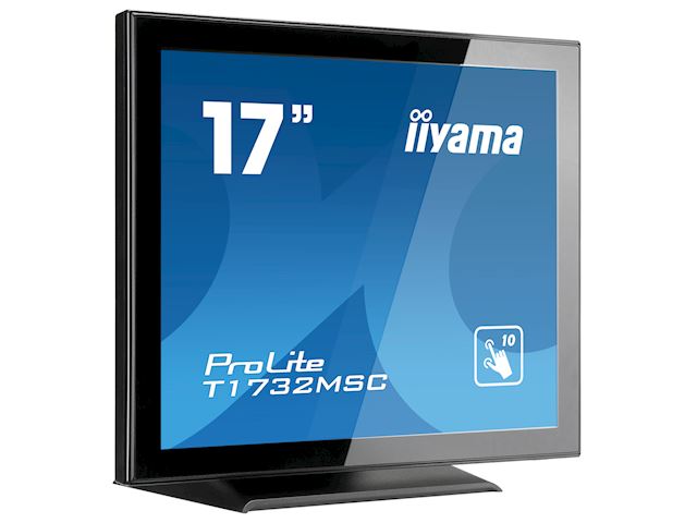 Iyama ProLite touch screen monitor T1732MSC-B5X 17" Black, 5:4, Projective Capacitive 10pt Touch, HDM, Display Port, Bezel Free image 1
