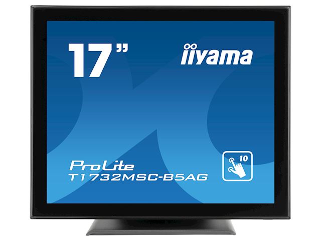 iiyama ProLite monitor T1732MSC-B5AG 17" Black, Anti Glare, 5:4, Projective Capacitive 10pt Touch, HDMI, Display Port, Bezel Free image 0