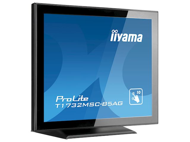 iiyama ProLite monitor T1732MSC-B5AG 17" Black, Anti Glare, 5:4, Projective Capacitive 10pt Touch, HDMI, Display Port, Bezel Free image 4