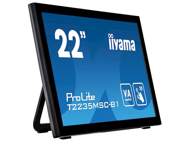 iiyama ProLite monitor T2235MSC-B1  22" Black, VA, Full HD, Projective Capacitive 10pt touch, Display Port image 4