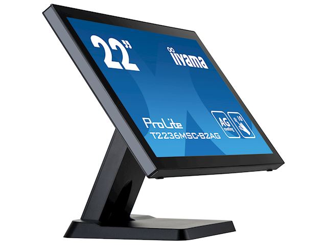 iiyama ProLite monitor T2236MSC-B2AG  22" Black, AMVA, Anti Glare, Full HD, Projective Capacitive 10pt touch, HDMI, USB Hub image 4