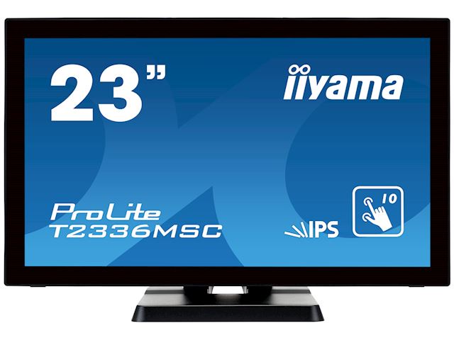 iiyama ProLite monitor T2336MSC-B2  23"  Black, IPS, Full HD, Projective Capacitive 10pt touch, HDMI, USB Hub image 0