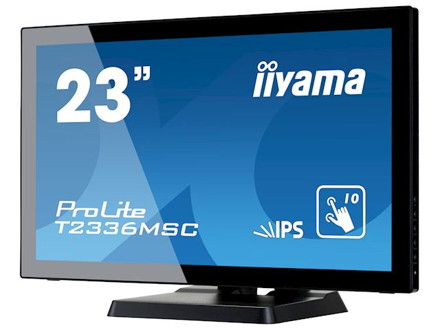 iiyama ProLite monitor T2336MSC-B2  23"  Black, IPS, Full HD, Projective Capacitive 10pt touch, HDMI, USB Hub image 2