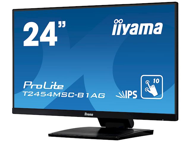 iiyama ProLite monitor T2454MSC-B1AG 24", Projective Capacitive 10pt touch, Anti-glare coating, IPS, Ultra thin bezel, HDMI image 2