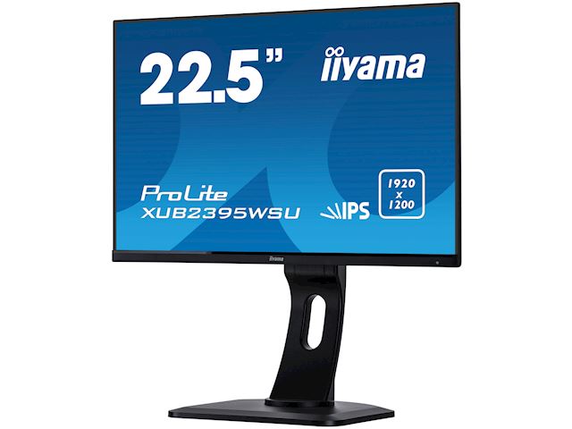 iiyama ProLite monitor XUB2395WSU-B1, 23", Height Adjustable, IPS, 1920 x 1200, Pivot function, HDMI, DisplayPort, USB Hub, Blue light reducer, Flicker free image 4