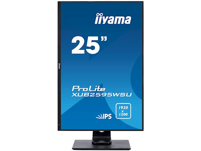 iiyama ProLite monitor XUB2595WSU-B1, 25", IPS, Height Adjustable and Pivot function, 1920 x 1200, HDMI, DisplayPort, USB Hub, FreeSync  image 2