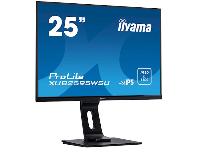 iiyama ProLite monitor XUB2595WSU-B1, 25", IPS, Height Adjustable and Pivot function, 1920 x 1200, HDMI, DisplayPort, USB Hub, FreeSync  image 3