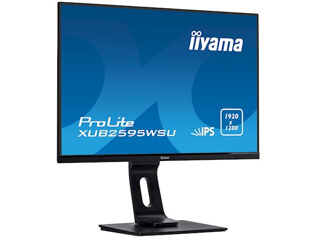 iiyama ProLite monitor XUB2595WSU-B1, 25", IPS, Height Adjustable and Pivot function, 1920 x 1200, HDMI, DisplayPort, USB Hub, FreeSync  image 4