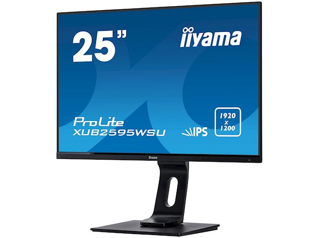 iiyama ProLite monitor XUB2595WSU-B1, 25", IPS, Height Adjustable and Pivot function, 1920 x 1200, HDMI, DisplayPort, USB Hub, FreeSync  image 5