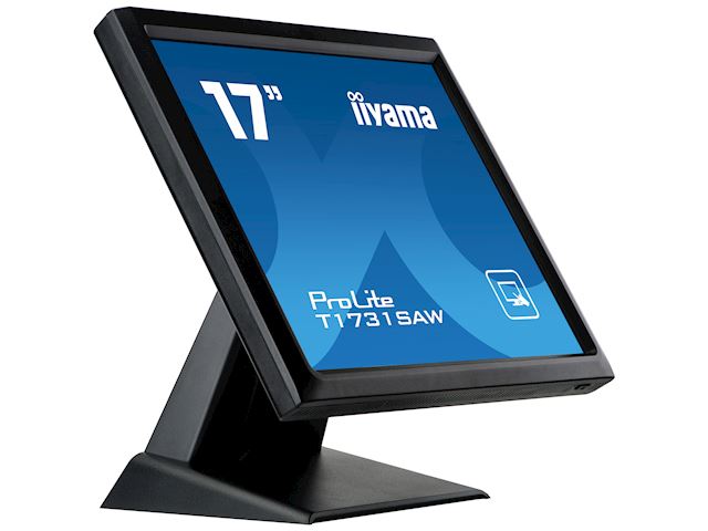 iiyama ProLite monitor T1731SAW-B5 17", Black, Surface Acoustic Wave single touch, 5:4, scratch resistant, HDMI, DisplayPort image 3