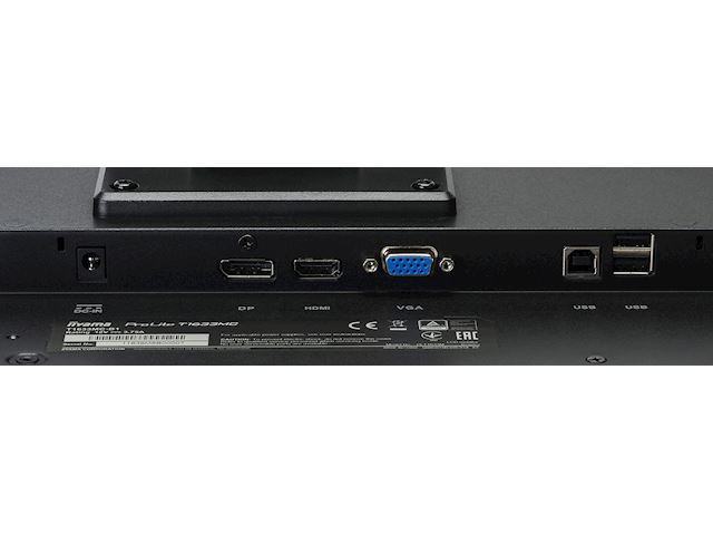 iiyama ProLite monitor T1633MC-B1 15.6", Projective Capacitive 10pt touch, edge to edge glass, HDMI, DisplayPort, USB Hub, scratch resistant image 13