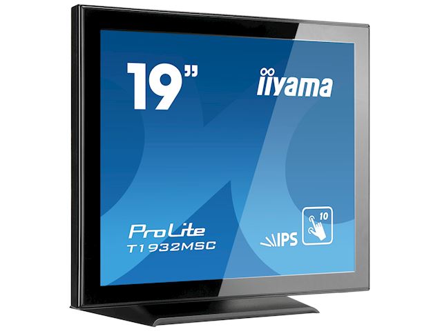 iiyama ProLite monitor T1932MSC-B5X 19", Projective Capacitive 10pt touch, IPS, Scratch resistant, Edge to edge glass, 5:4, HDMI, DisplayPort, Water and dust protection image 1