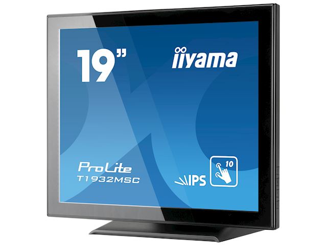 iiyama ProLite monitor T1932MSC-B5X 19", Projective Capacitive 10pt touch, IPS, Scratch resistant, Edge to edge glass, 5:4, HDMI, DisplayPort, Water and dust protection image 5