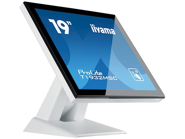 iiyama ProLite monitor T1932MSC-W5AG, 19", White, Scratch resistive, Projective Capacitive 10pt touch, HDMI, DisplayPort, Water and dust protection image 3