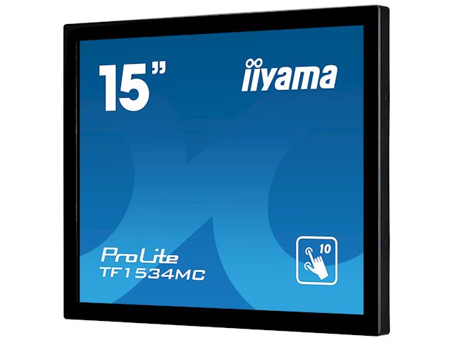 iiyama ProLite monitor TF1534MC-B7X 15", Projective Capacitive 10pt touch, Open frame, Scratch resistant, Anti-fingerprint coating, 4:3, HDMI, DisplayPort image 3