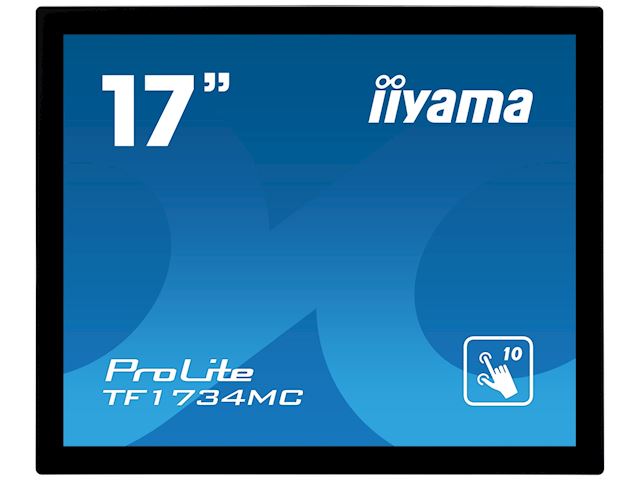iiyama ProLite TF1734MC-B7X 17", Projective Capacitive 10pt touch, Glass overlay, Open frame, Scratch resistant, Anti-fingerprint coating, Water and dust resistant image 0