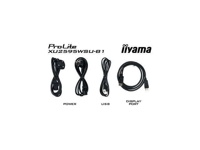 iiyama ProLite monitor XU2595WSU-B1, 25", 16:10, Ultra Slim Bezel, IPS, HDMI, DisplayPort, Blue light reducer, Flicker free image 5