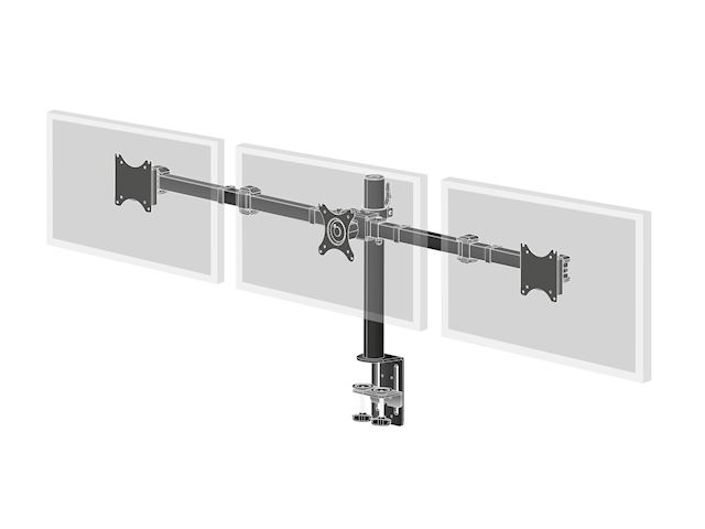 iiyama DS1003C-B1 triple desk mount arm image 0