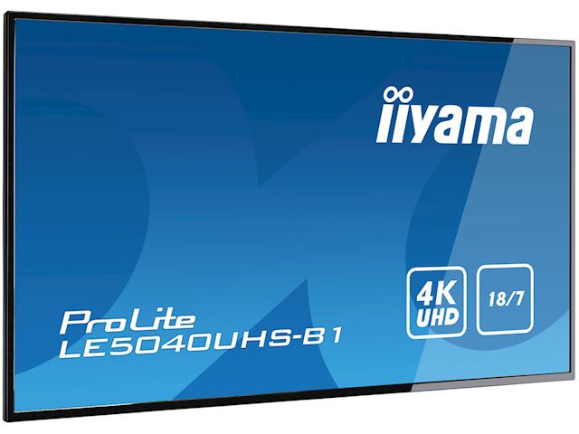 iiyama ProLite monitor LE5040UHS-B1 50", AMVA 3, 4K UHD, 18/7 Hours Operation, Landscape, 10w Speakers, Build in Smart Signage CMS image 2