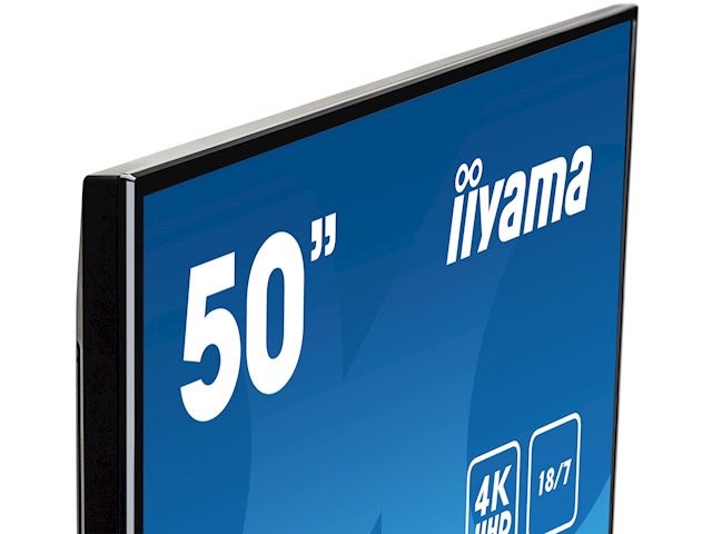 iiyama ProLite monitor LE5040UHS-B1 50", AMVA 3, 4K UHD, 18/7 Hours Operation, Landscape, 10w Speakers, Build in Smart Signage CMS image 3