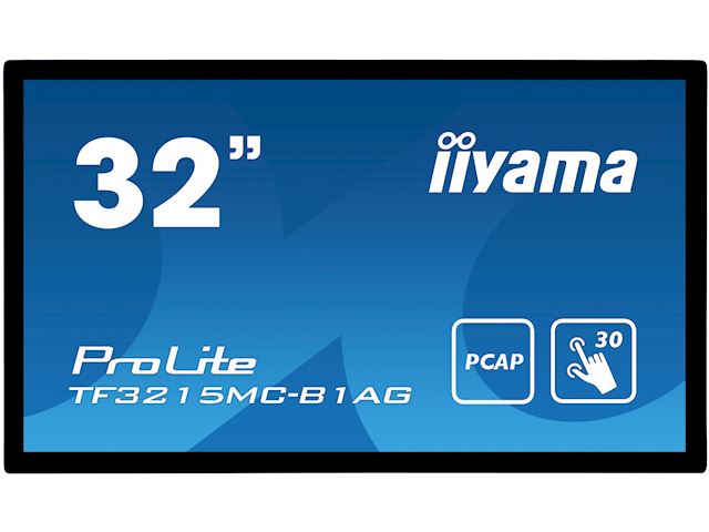 iiyama ProLite monitor TF3215MC-B1AG 31.5", AMVA3, Full HD, Open Frame, Projective Capacitive, 30pt touch screen, AG coating, VGA/HDMI image 0