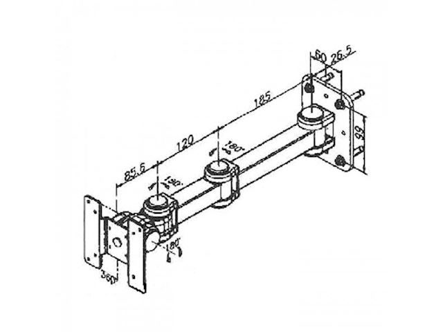 Ergomounts EM178A Delta Series Wall Mount Monitor Arm image 2