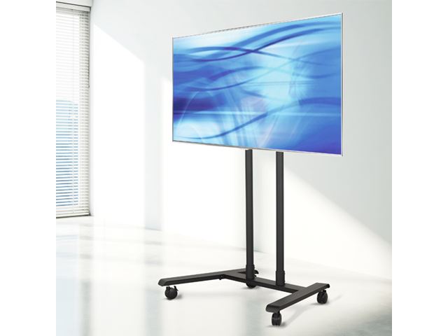 Ergomounts EM89485BB Delta Series Mobile TV/Trolley Floor Stand image 1