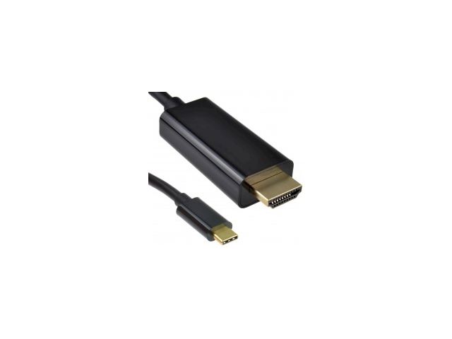 USB 3.1 Type C to HDMI Lead 4K 60Hz UHD Cable Adapter Black 3m image 0
