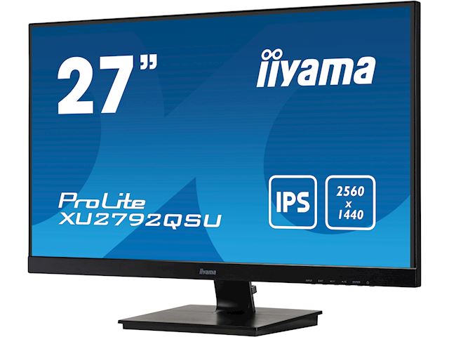 iiyama ProLite monitor XU2792QSU-B1 27" IPS, 2560x1440, FreeSync, Ultra Slim Bezel, Black, HDMI, Display Port, USB Hub,  image 2