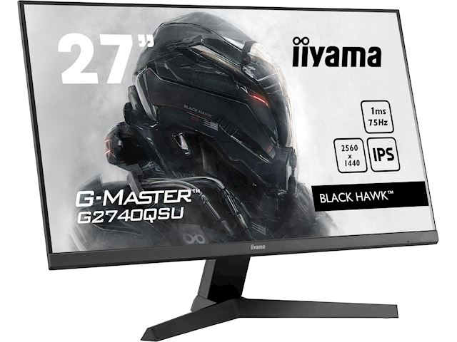iiyama G-Master Black Hawk gaming monitor G2740QSU-B1 27" Black, Ultra-wide resolution, IPS, 75Hz, 1ms, FreeSync, HDMI, Display Port, USB Hub image 3