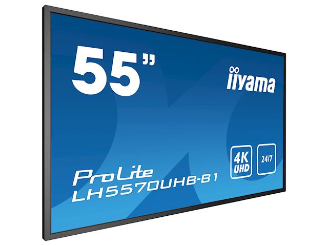 iiyama Prolite monitor LH5570UHB-B1 55” Professional Digital Signage display with 24/7, 4K UHD and 700cd/m² high brightness performance image 5