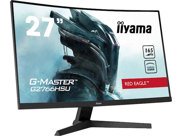iiyama G-Master Red Eagle curved gaming monitor G2766HSU-B1 27" Black, Full HD, 165Hz, 1ms, FreeSync, HDMI, Display Port, USB Hub image 3