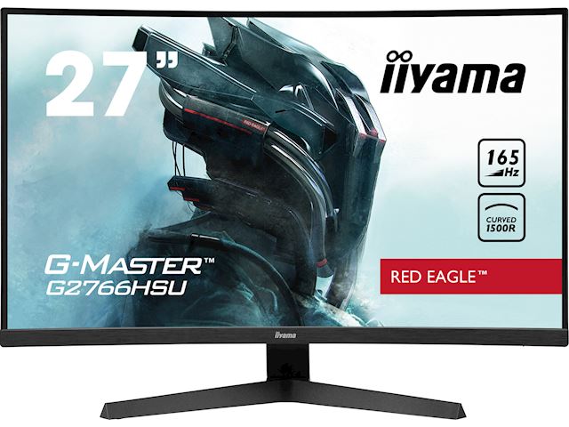 iiyama G-Master Red Eagle curved gaming monitor G2766HSU-B1 27" Black, Full HD, 165Hz, 1ms, FreeSync, HDMI, Display Port, USB Hub image 0