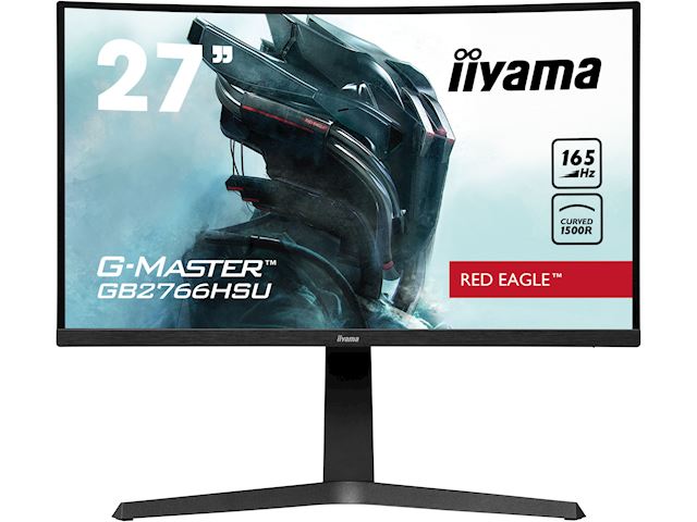 iiyama G-Master Red Eagle curved gaming monitor GB2766HSU-B1 27" Black, Height Adjustable, 165Hz, 1ms, FreeSync, HDMI, Display Port, USB Hub image 0