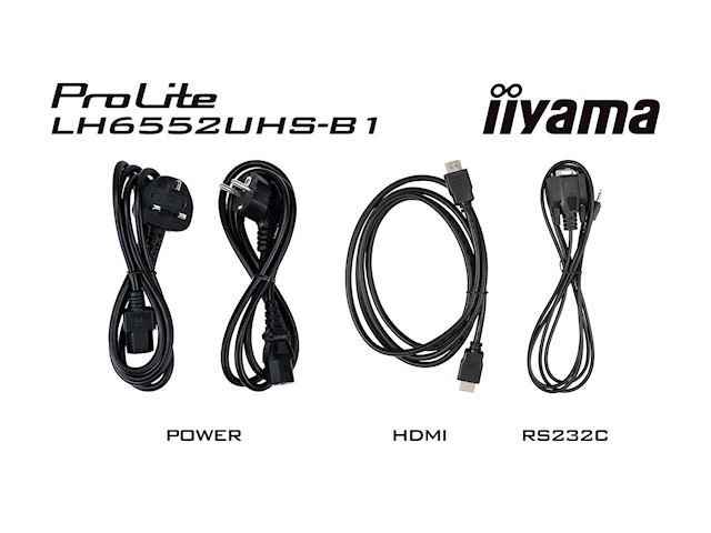 iiyama Prolite monitor LH6552UHS-B1 65" IPS panel, 4K UHD, 24/7, Landscape/Portrait with Android OS, FailOver and Intel® SDM slot image 5