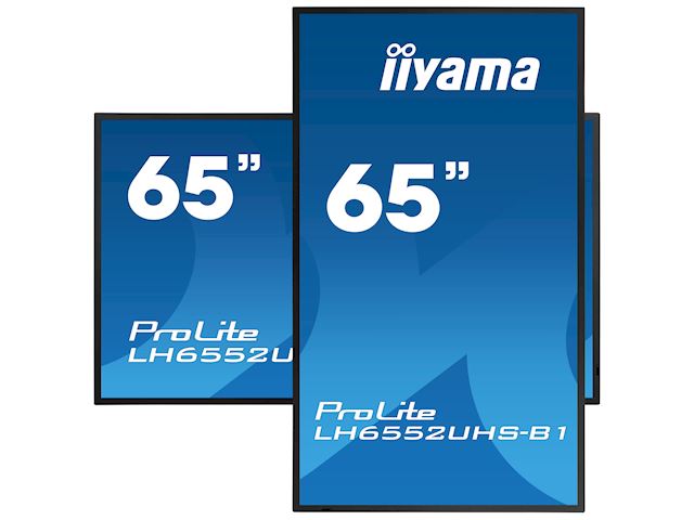 iiyama Prolite monitor LH6552UHS-B1 65" IPS panel, 4K UHD, 24/7, Landscape/Portrait with Android OS, FailOver and Intel® SDM slot image 3