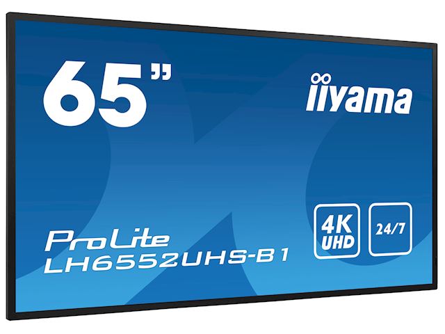 iiyama Prolite monitor LH6552UHS-B1 65" IPS panel, 4K UHD, 24/7, Landscape/Portrait with Android OS, FailOver and Intel® SDM slot image 4