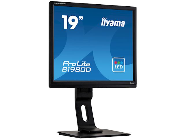 iiyama ProLite monitor B1980D-B1 19" 5:4 Black, Height Adjustable, Black image 1