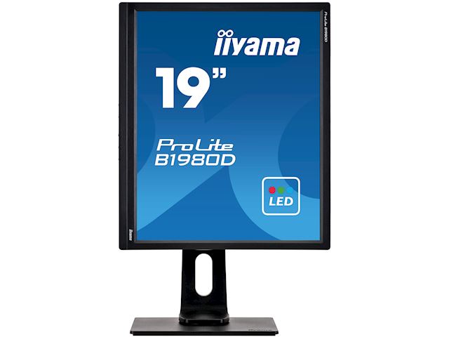 iiyama ProLite monitor B1980D-B1 19" 5:4 Black, Height Adjustable, Black image 2