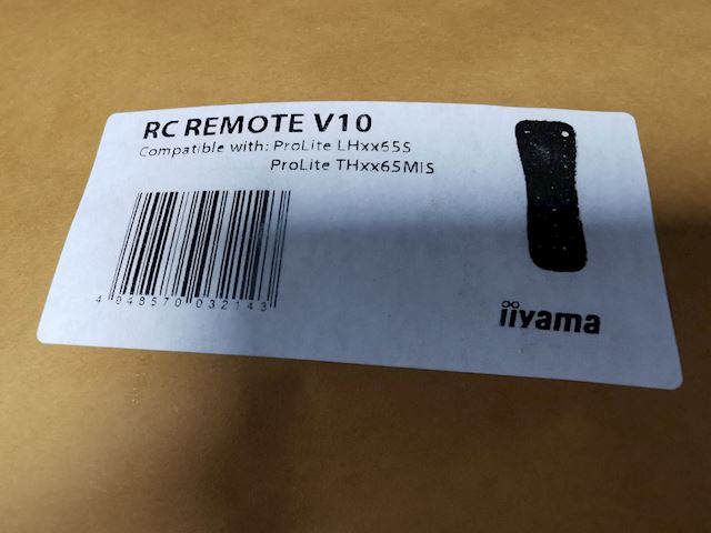 RC REMOTEV10 Remote control for iiyama ProLite LFD xx65 series  image 0